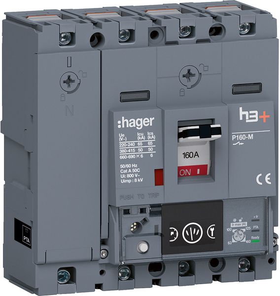 Leistungsschalter 160A 4p 63-160A/In IP40 Einb Festeinbau Schraub