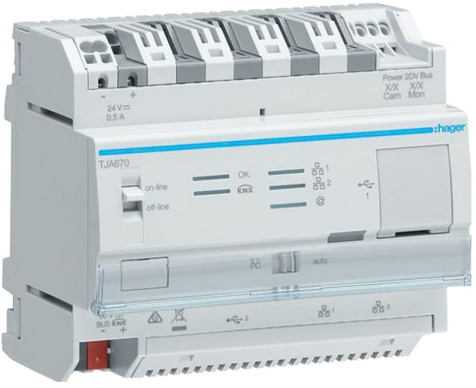 Datenschnittstelle REG domovea basic 6TE KNX Eth m.LED-Anz