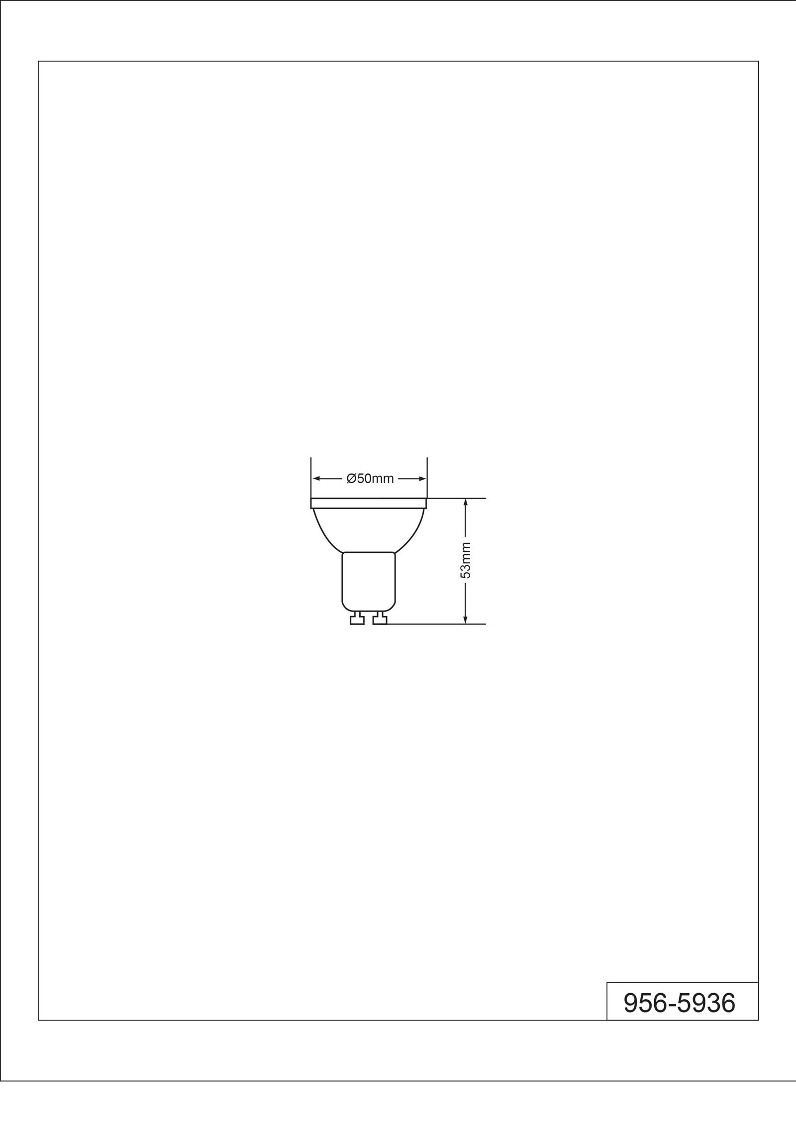 LED-Reflektorlampe GU10 5W 3000K 400lm F dim kl ws dimmbar Ø50x53mm 230V