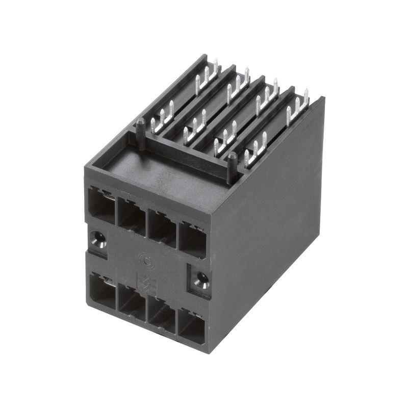 Platinenstecker Stift 8p sw 2re 7,62mm zinn THR