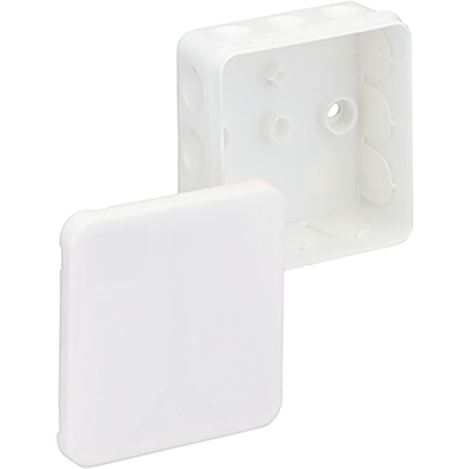 Abzweigdose IP55 2,5qmm 85x85x37mm sw Kst Wand/Decke hfr