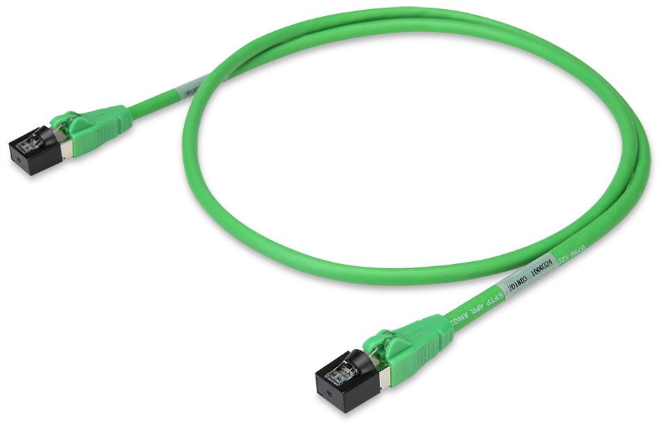 Patchkabel Cat6A 0,5m gn S/FTP RJ45