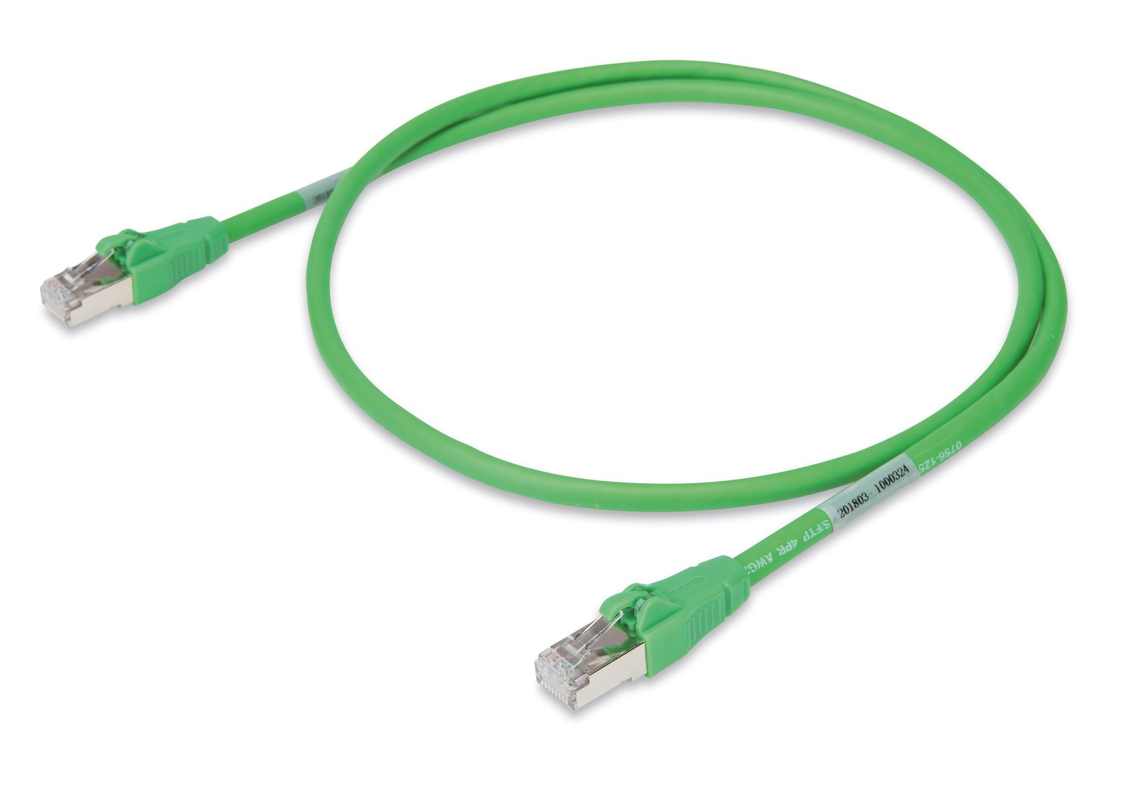 Patchkabel Cat6A 10m gn S/FTP RJ45