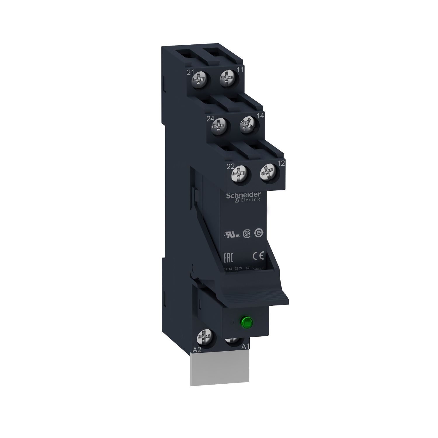Schaltrelais 2W IP20 Steckanschl