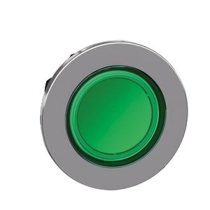 Drucktaster Front 1f gn bel.b Ø30,5mm rnd Geeignet für Beleuchtung IP66
