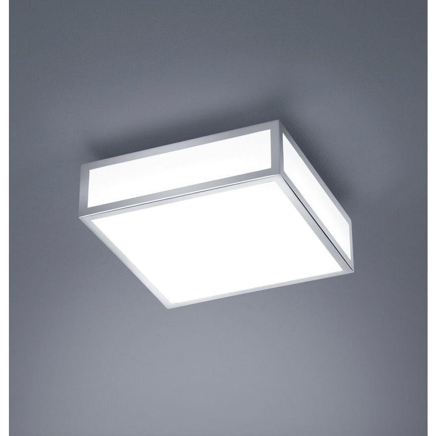 LED-Anbauleuchte ZELO 18W 2900K 1310lm chr Konv IP44 300x300x80mm