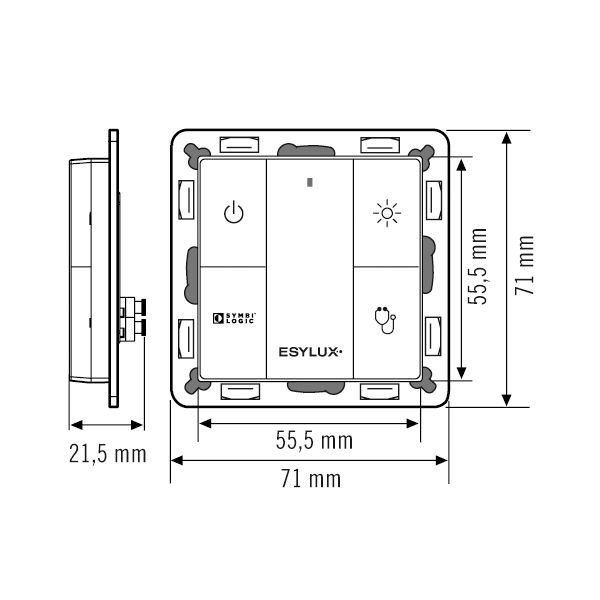 Controll-Panel Push Button IP20