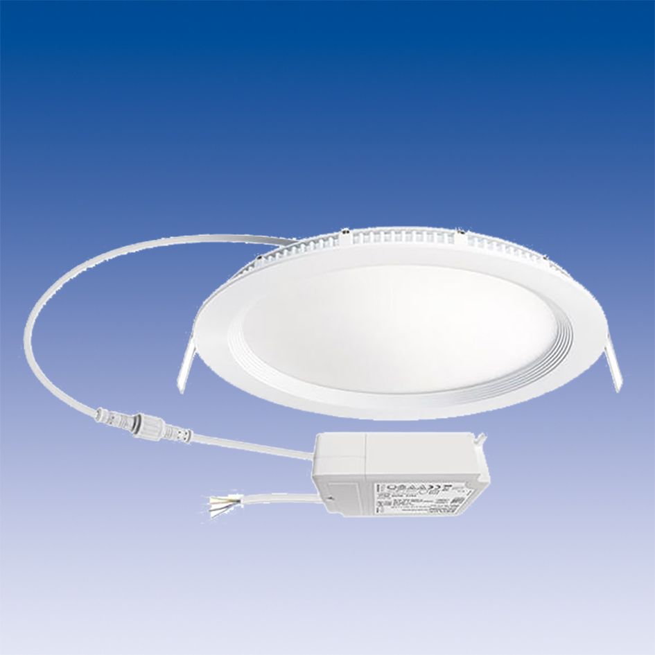 LED-Einbaustrahler 19W ELSA-2 3000K 1LED 1700lm Konv Dimmung DALI Alu IP20 ws mt