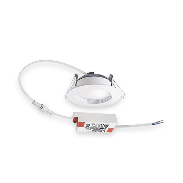 LED-Einbaustrahler 6,5W ELSA-2 3000K Alu 500lm Konv 1LED IP20 ws mt Ø/EB68mm