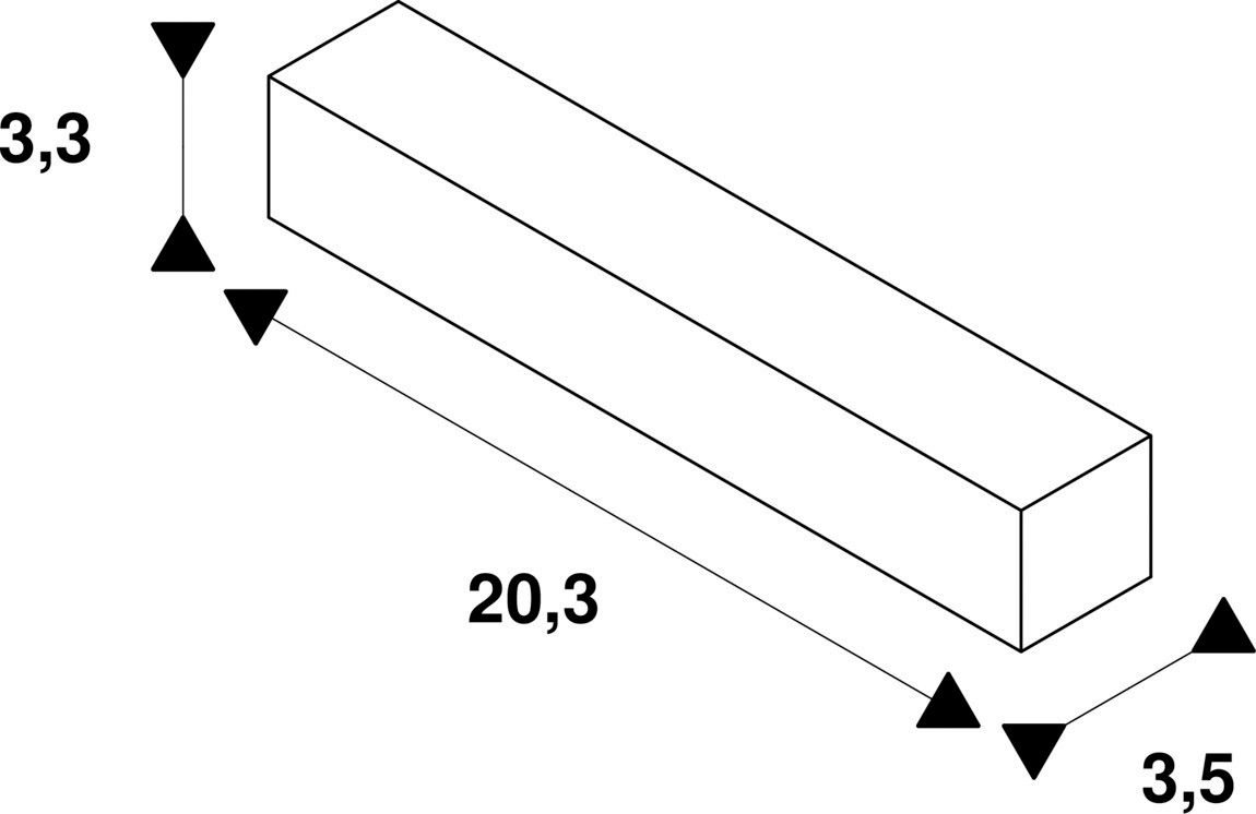 Mitteleinspeisung sw 7p 203mm
