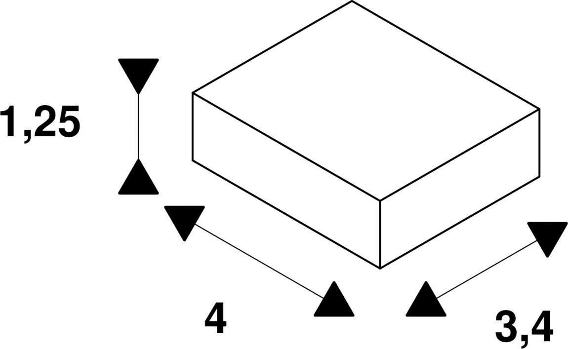 Befestigungsset ws ST L40mm B34mm H12,5mm