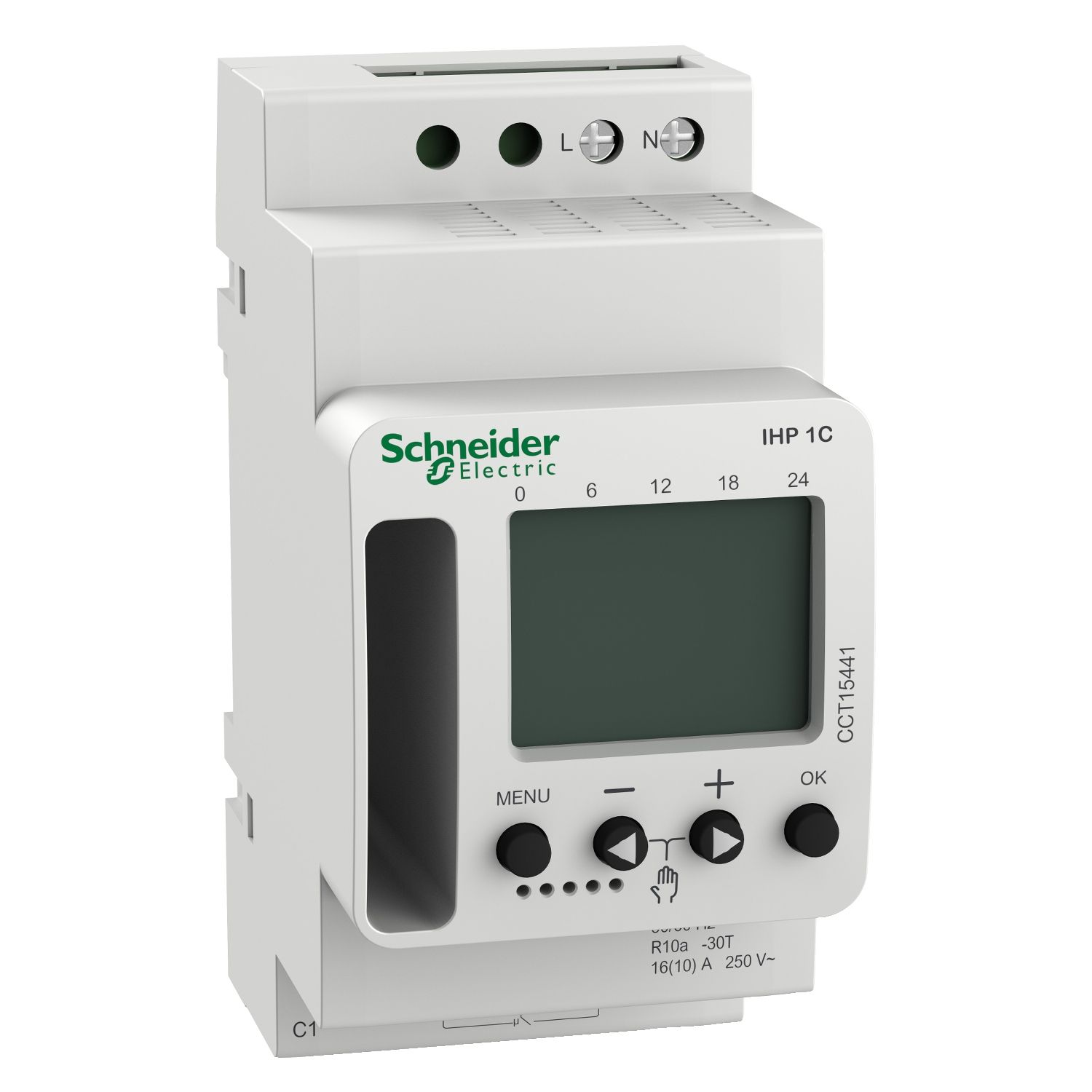 Schaltuhr digi 230VAC 1kan 87600h 2,5TE REG 24 h Programm Wochenprogramm
