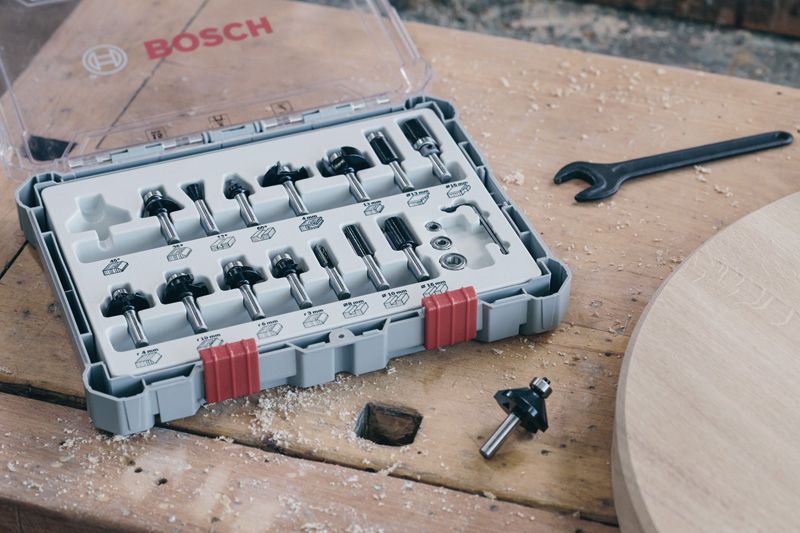 Fräser-Set 30tl 8mm Holz