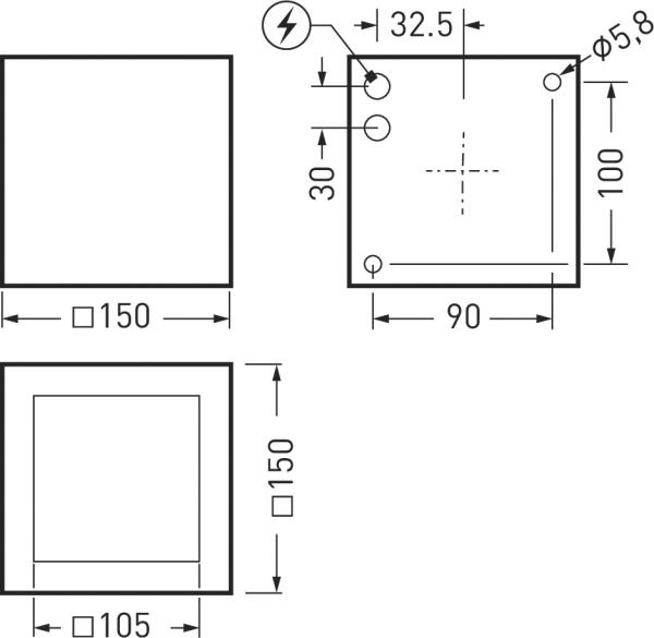 LED-Anbaustrahler 27W 4000K 2900lm Konv DALI Dimmung DALI 1LED Alu IP65 anth mt