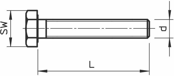 Sechskantschraube M6x55mm SW10 ST 8.8 SKT-Schr unbeh