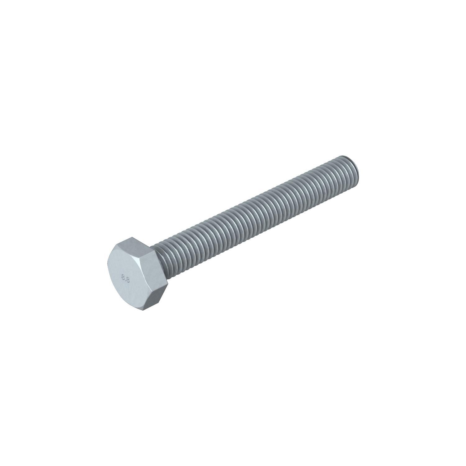 Sechskantschraube M8x60mm SW13 ST 8.8 SKT-Schr unbeh