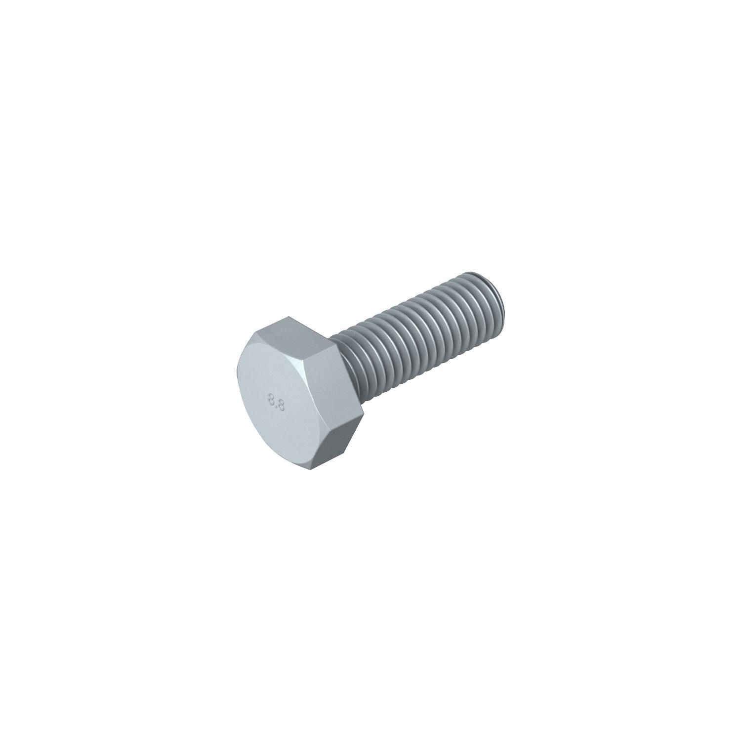 Sechskantschraube M10x30mm SW17 ST 8.8 SKT-Schr unbeh