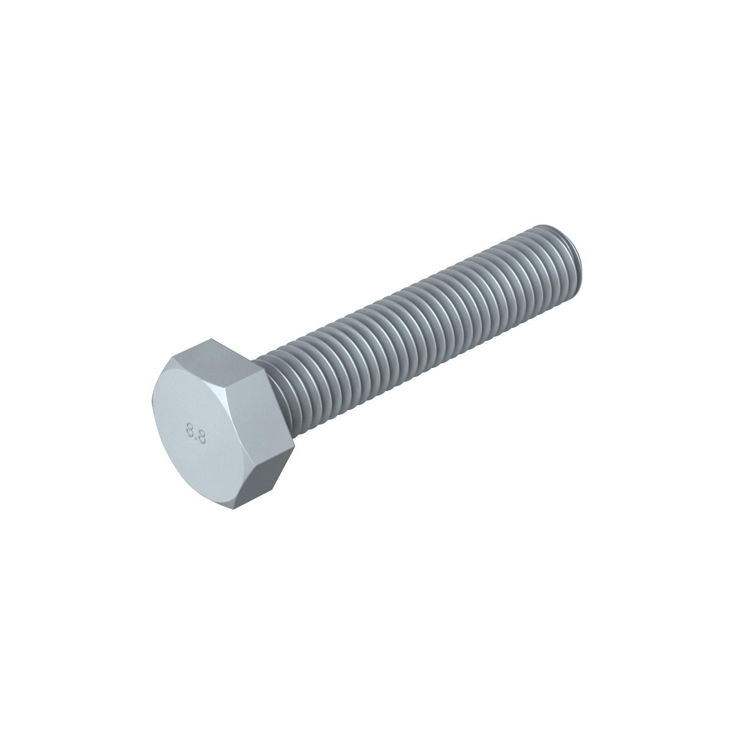 Sechskantschraube M12x60mm SW19 ST 8.8 SKT-Schr unbeh