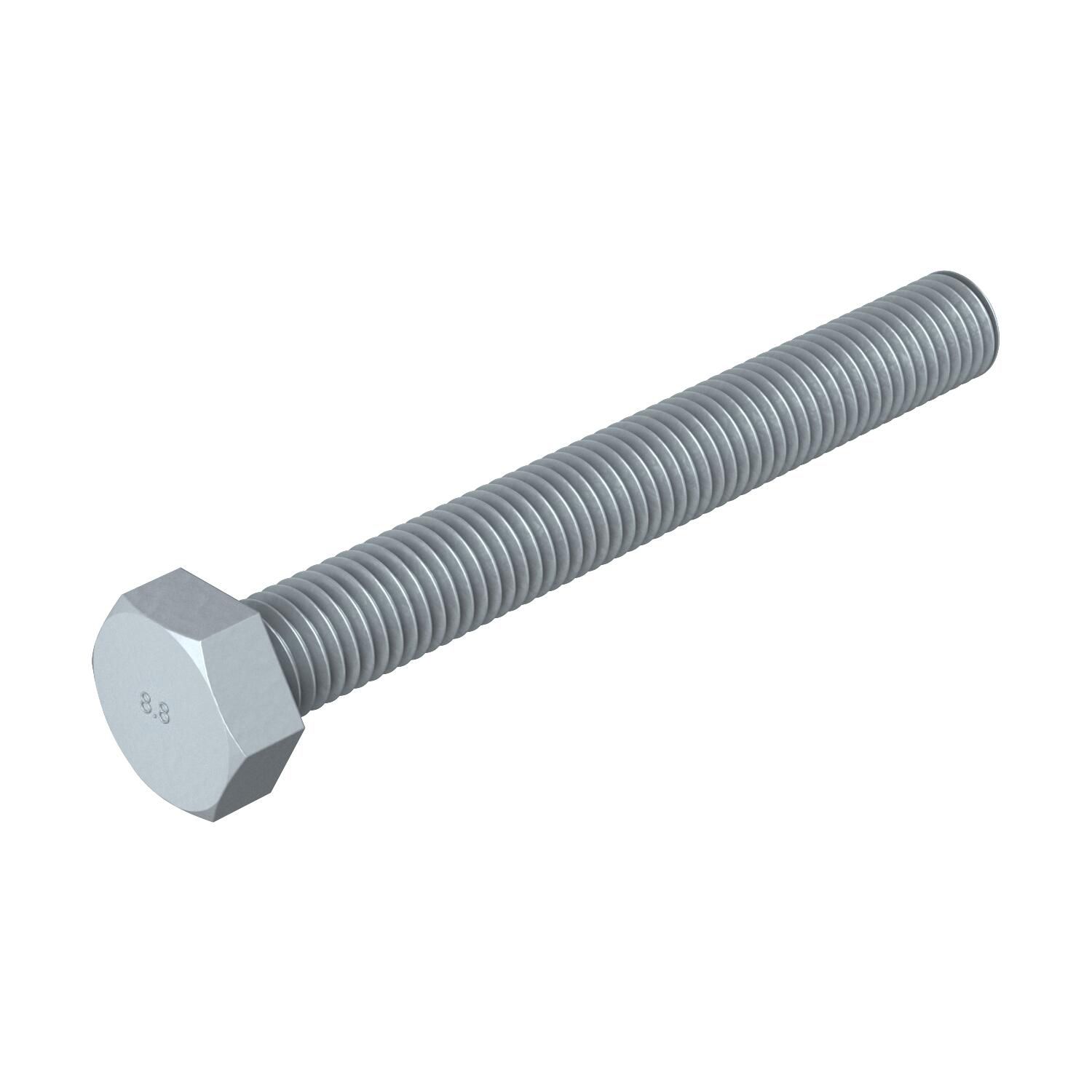 Sechskantschraube M12x100mm SW19 ST 8.8 SKT-Schr unbeh