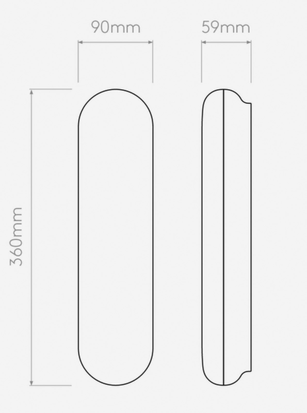 LED-Glasleuchte Altea 15,6W 3000K 650lm chr IP44 360x90x59mm