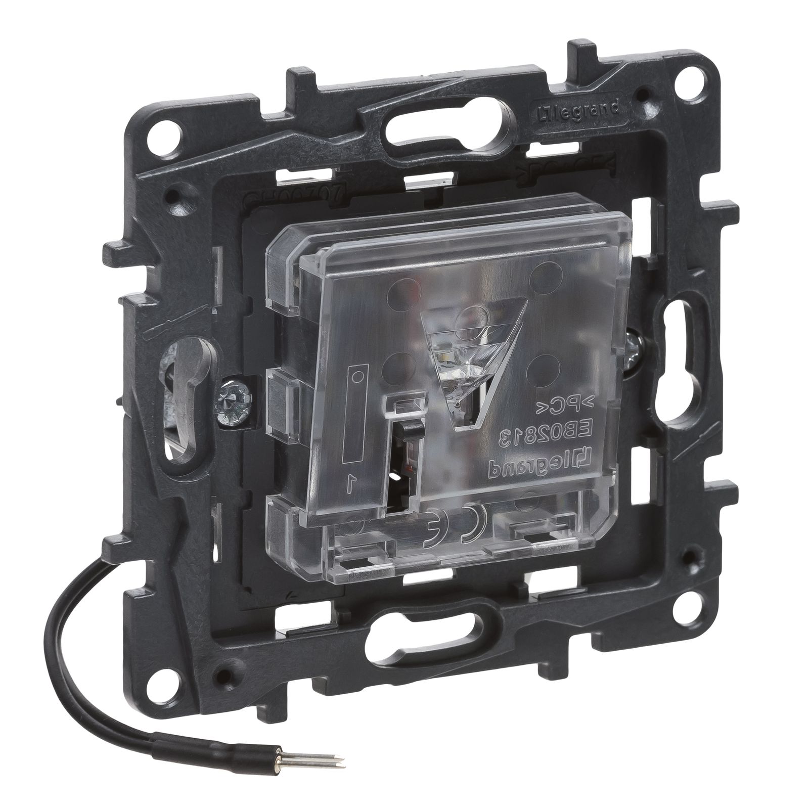 Wipptaster-Modul 1W UP m.Bel IP20 mt Mit Beleuchtung
