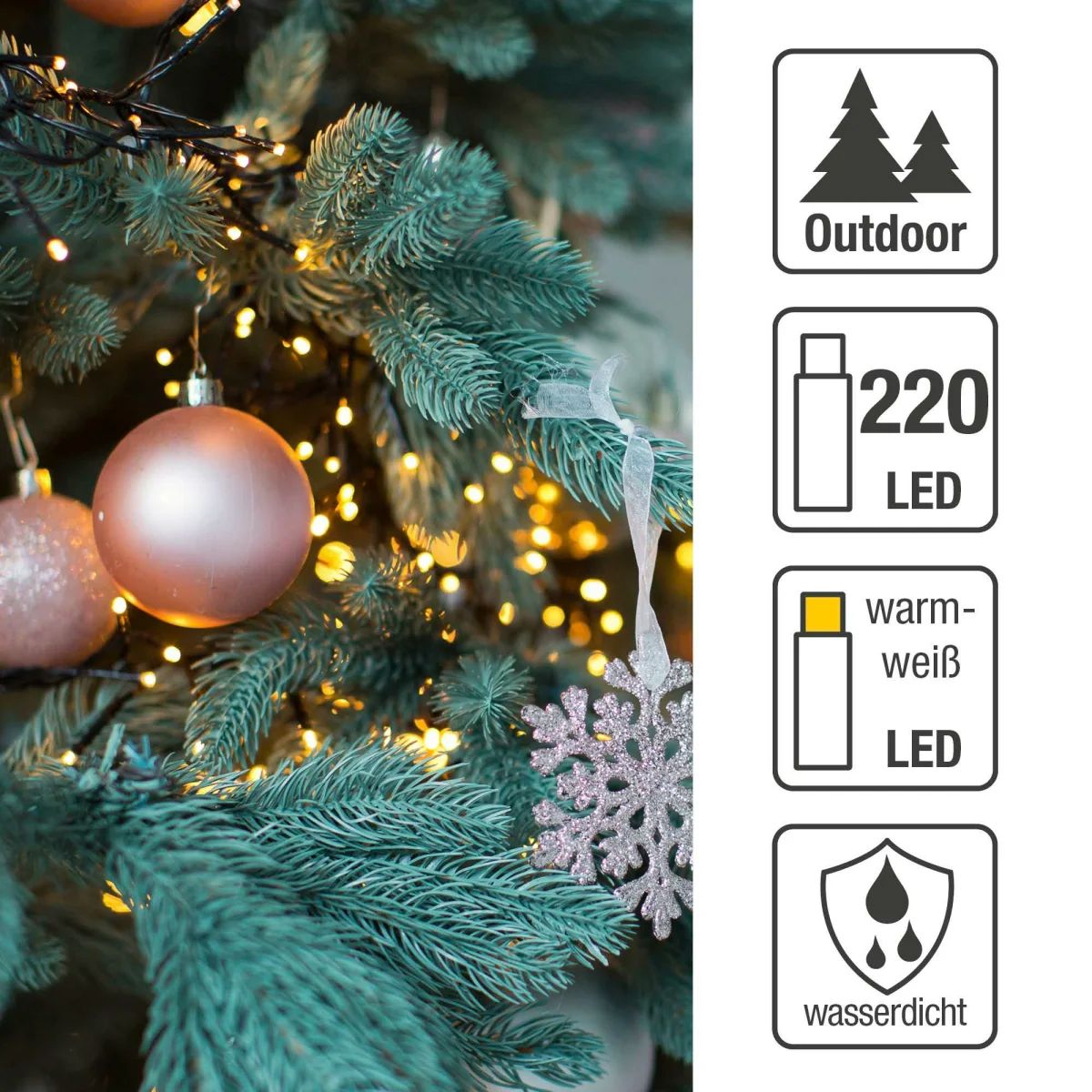 LED-Lichterkette ws 220LP 1,8m 3,6W m.LM