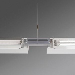LED-Pendelleuchte 46W stail 4000K 6669lm alu 1LED LED nicht austauschbar sym IP20