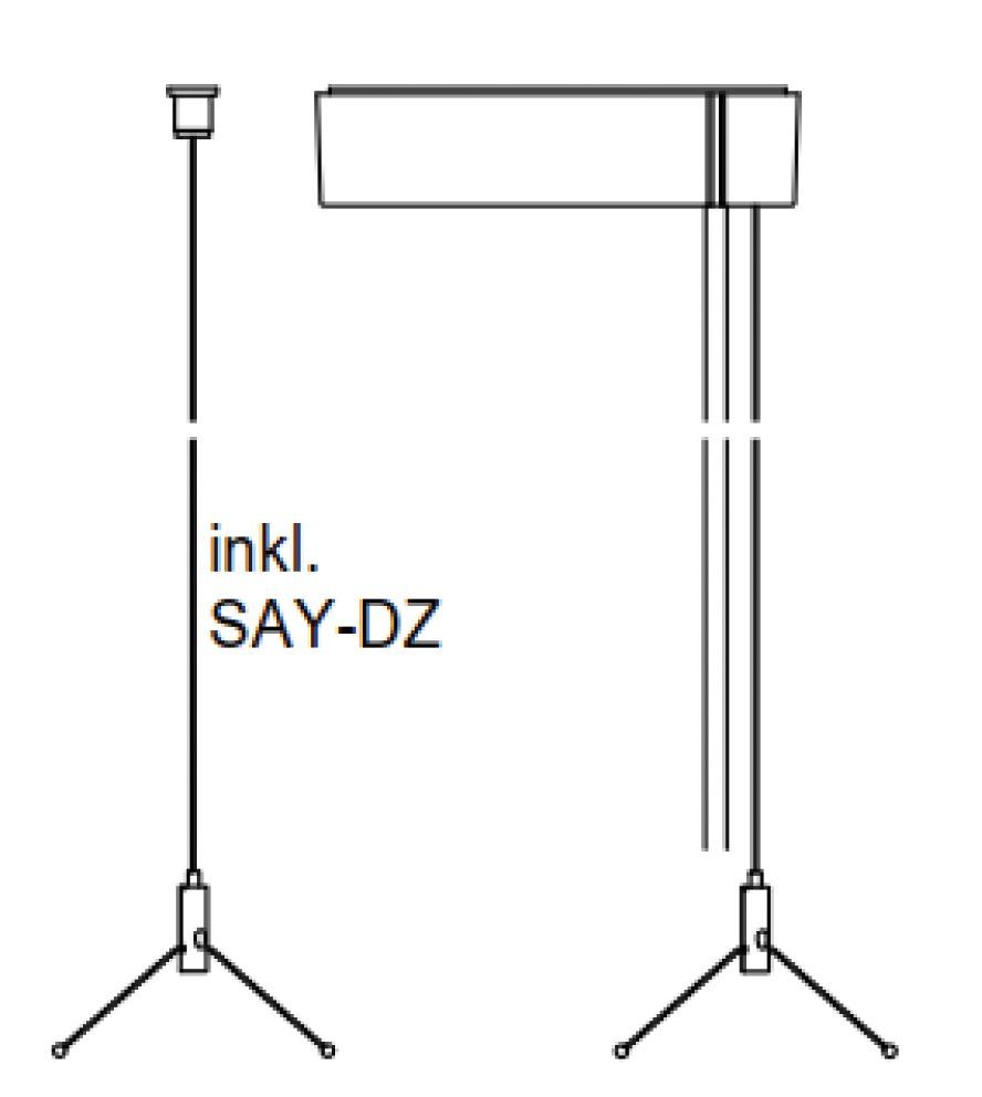 Seilabhängung ws ST L317mm H39mm