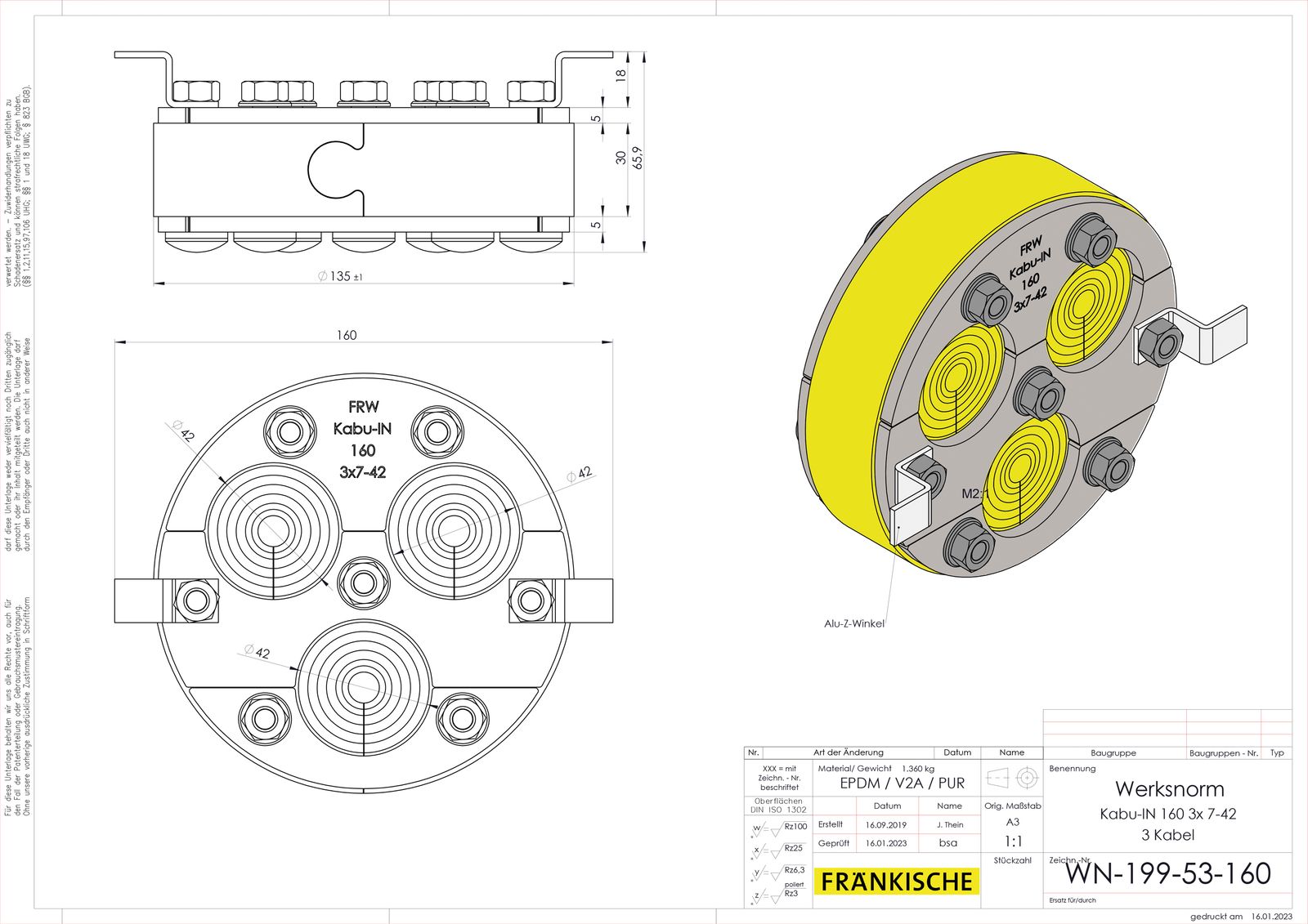 Rohrverschlussstopfen Kst Geeignet für f.flexible Rohre f.starre Rohre ge