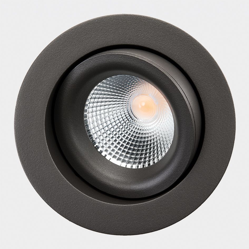 LED-Einbaustrahler 7W Junistar Lux Konv IsoSafe 1LED 4000K 540lm Alu IP44 sw mt