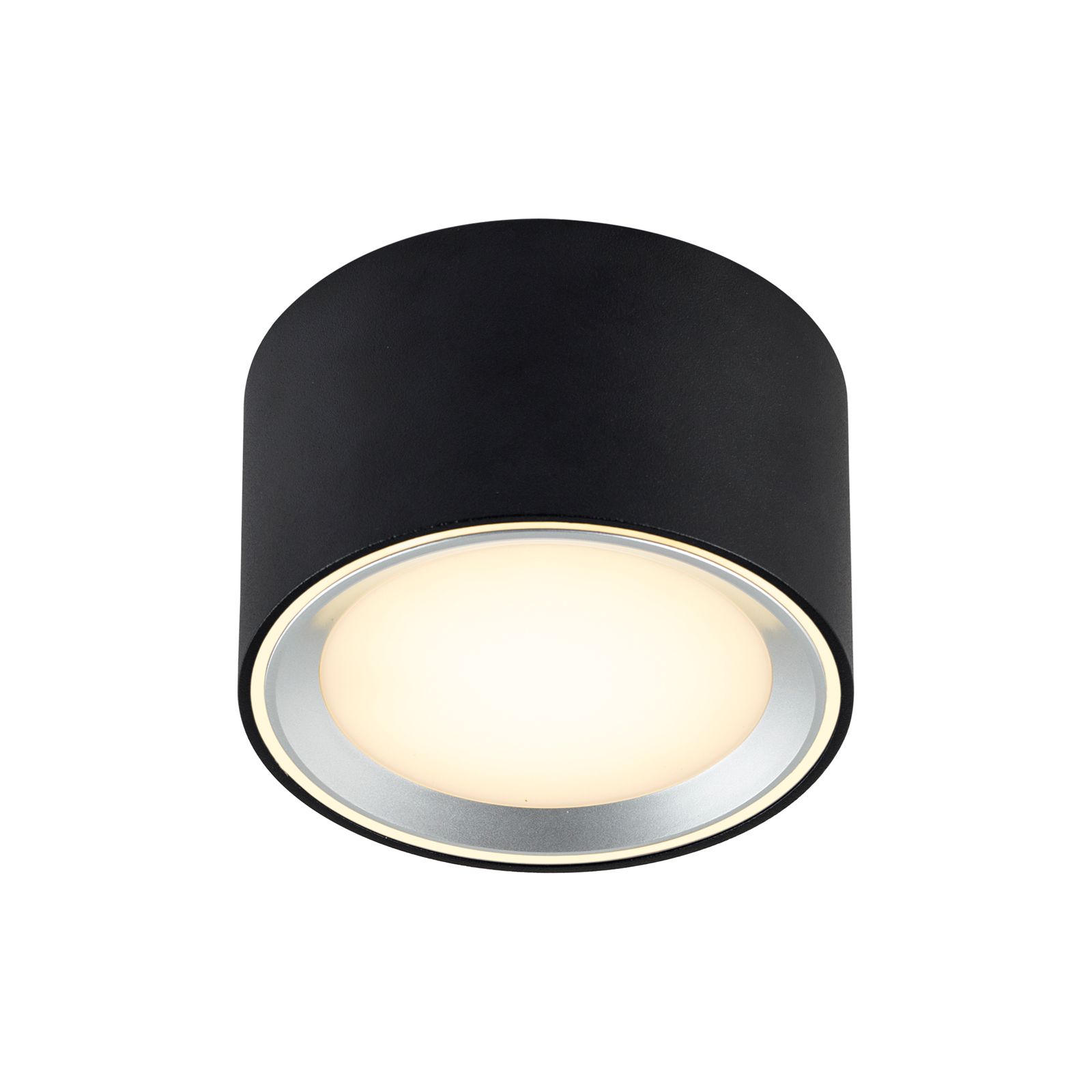 LED-Deckenanbauleuchte FALLON 5,5W 2700K 500lm sw Konv IP20 Ø100x60mm
