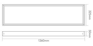 Aufbaurahmen ws Alu L1260mm B325mm H50mm