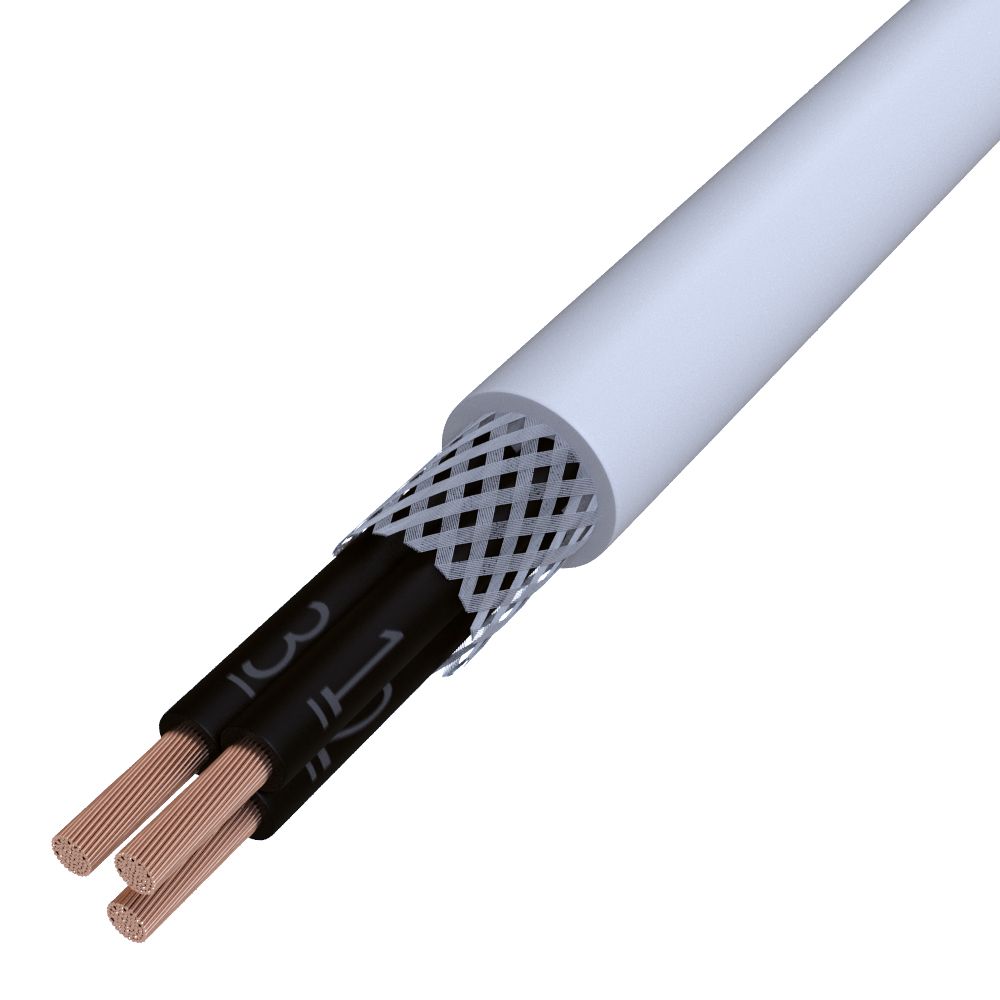 PVC-Steuerleitung Eca CY-OZ 3x0,5 gr TR1T gesch Ø6,2mm Polyvinylchlorid (PVC)