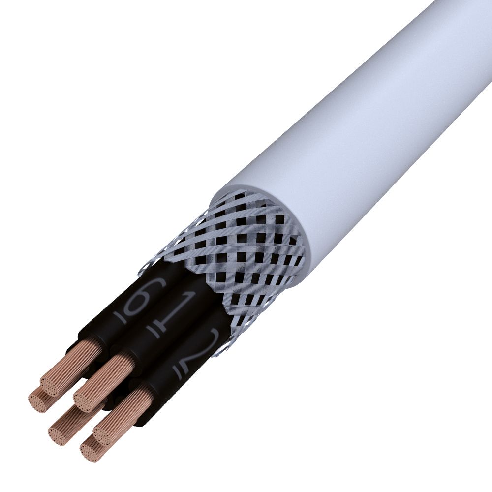 PVC-Steuerleitung Eca CY-OZ 6x0,75 gr TR1T gesch Ø8,3mm Polyvinylchlorid (PVC)