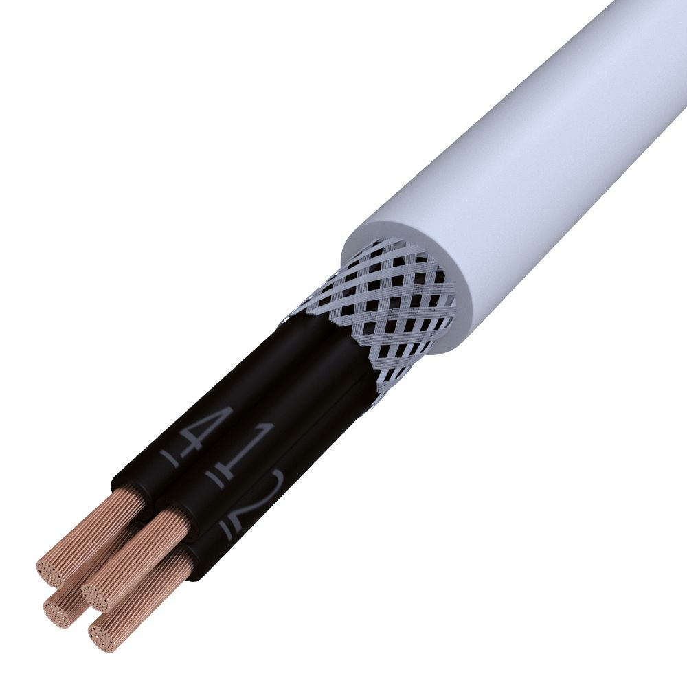 PVC-Steuerleitung Eca CY-OZ 4x6 gr TRS gesch Ø16mm Polyvinylchlorid (PVC)