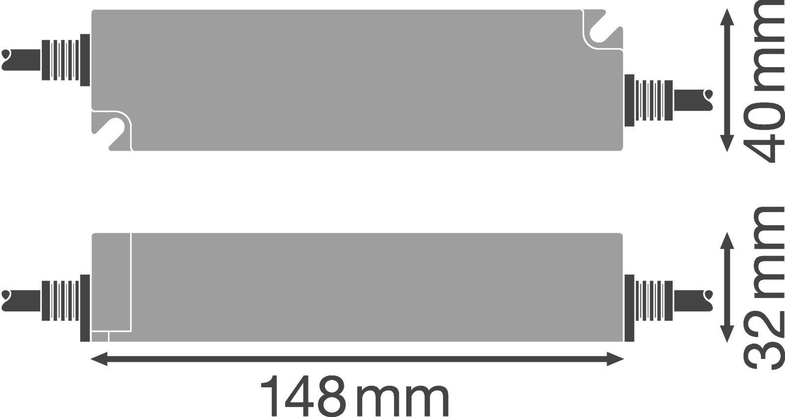 LED-Trafo 30W 24V IP66 Kstgeh stat 148x40x32mm
