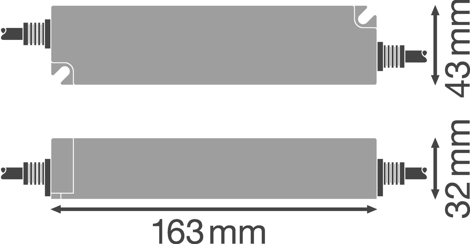 LED-Trafo 60W 24V IP66 Kstgeh stat 163x43x32mm