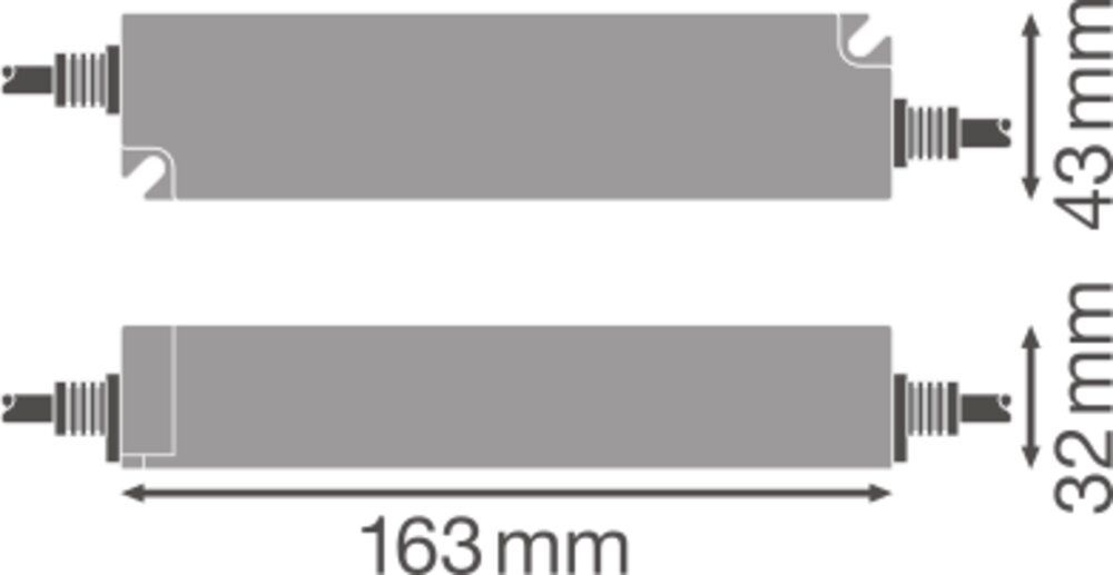 LED-Trafo 60W 24V IP66 Kstgeh stat 163x43x32mm