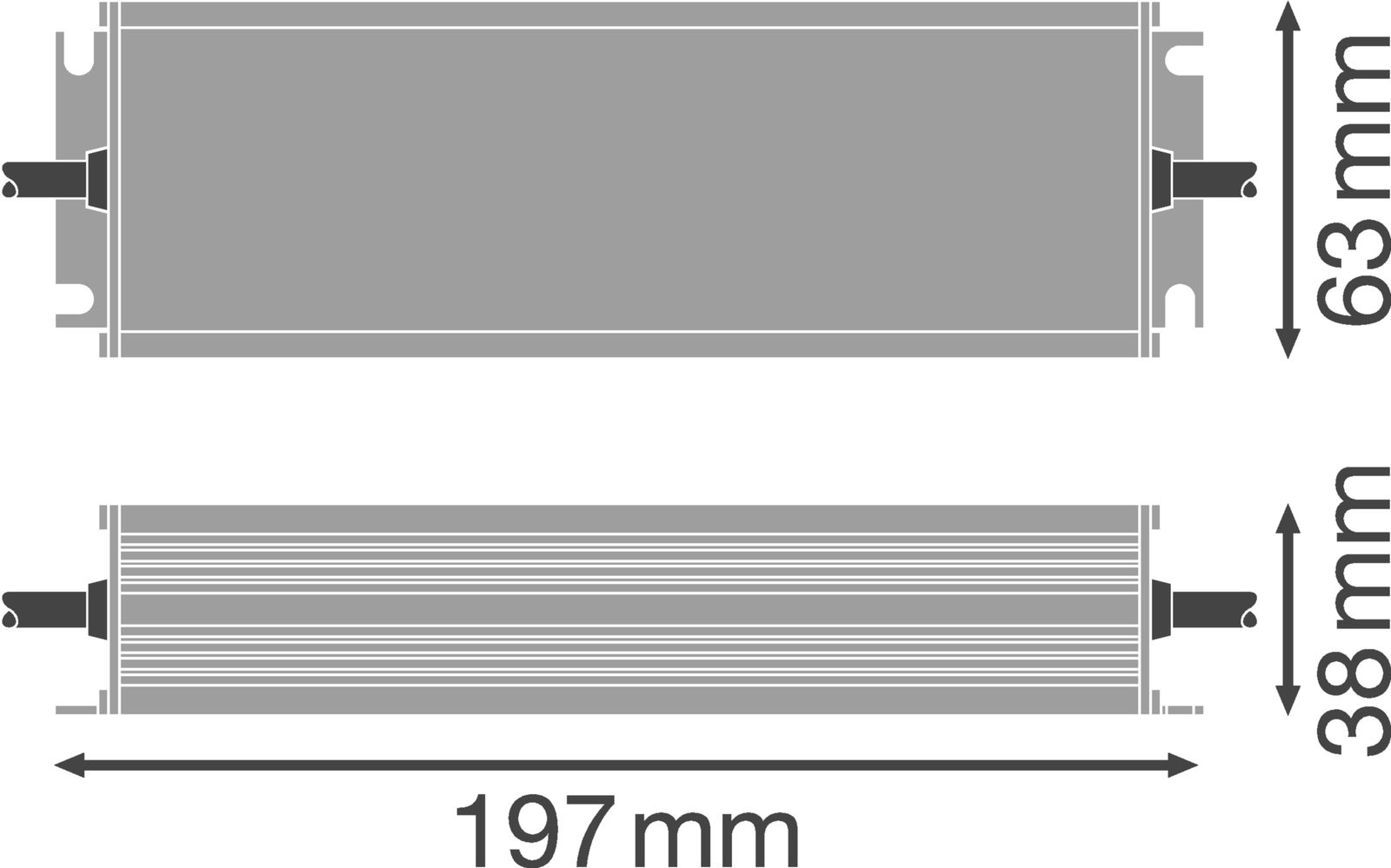 LED-Trafo 100W 525-4170mA 24V IP66 stat Kstgeh 197x63x38mm