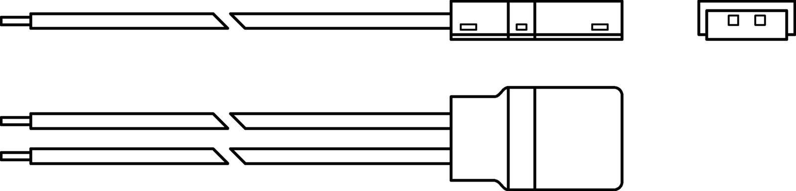 Einspeisungskabel mehrf 2p 552mm