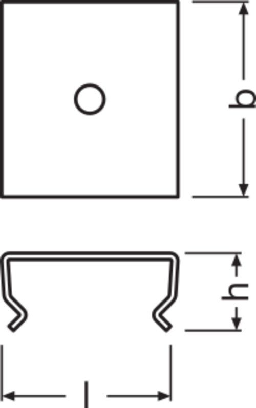 Montagebügel si ST L20mm H7,2mm