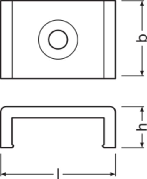 Montagebügel si ST L14,6mm H7,2mm