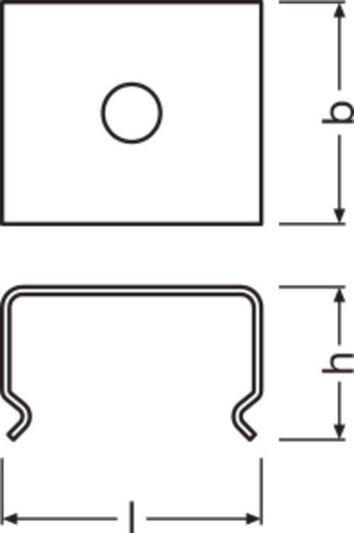 Montagebügel si ST L20mm H7,2mm