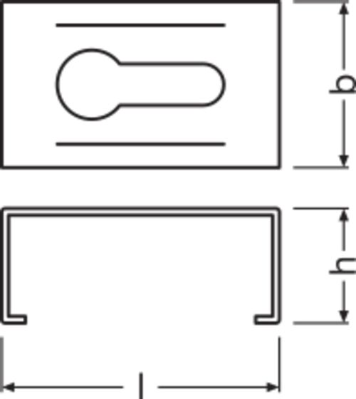 Montagebügel si ST L12mm H8mm