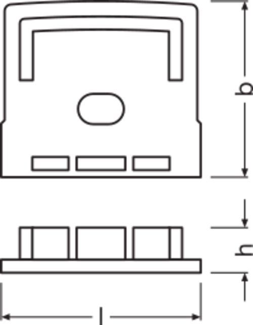 Endkappe ws Kst L6mm H23mm