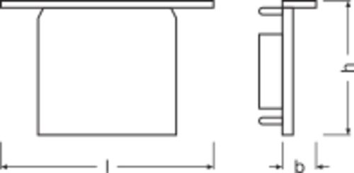 Endkappe ws Kst L12mm H26mm