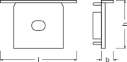 Endkappe ws Kst L12mm H26mm