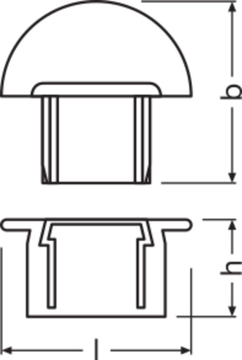 Endkappe ws Kst L20,2mm H12mm