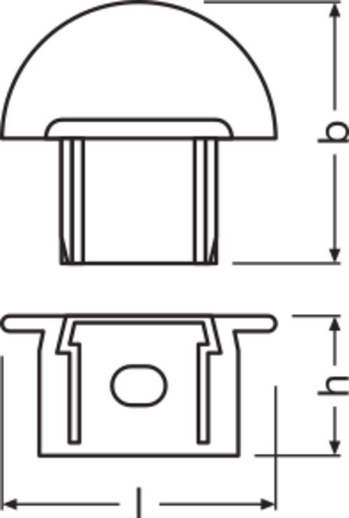 Endkappe ws Kst L20,2mm H12mm