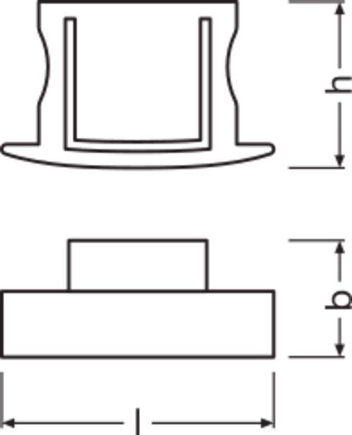 Endkappe ws Kst L10mm H14,4mm